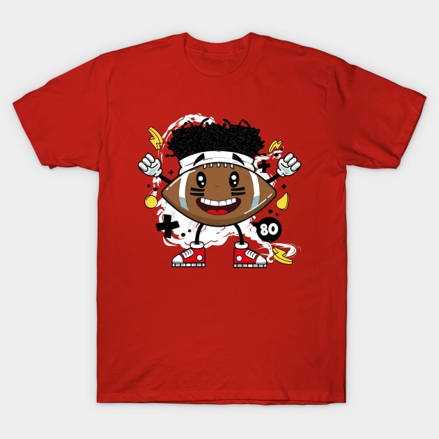 Patrick Mahomes Cartoon T-Shirt by HarlinDesign